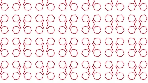 Brick Polygon Effects Polygon Pattern Background Motion Red Smooth Stock Footage 183344582