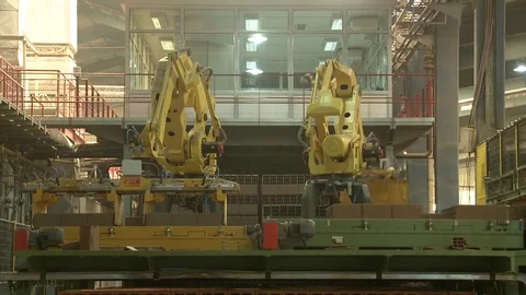Brick production Video stock 81532595