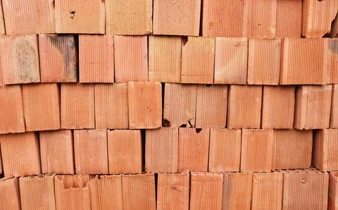 Brick. Red bricks. Stock Photos