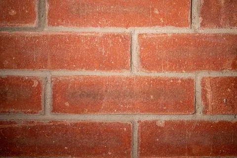 Brick Red Texture Pock Marks Spores Surface Bumps Rough Foto stock