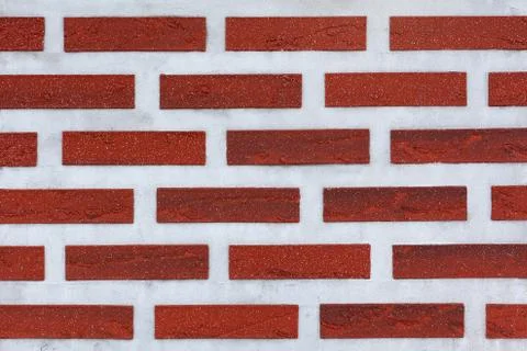 Brick red wall as background Stock Photos