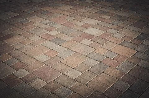Brick road Foto stock