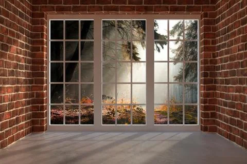 Brick room Stock Illustration