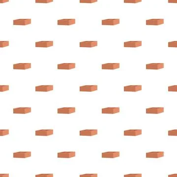 Brick seamless pattern creating a construction material background Stock Illustration