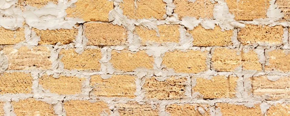 Brick from shells Texture background , wall is made of shells brick. Stock Photos