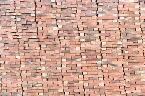 Brick sort to be a row Stock Photos