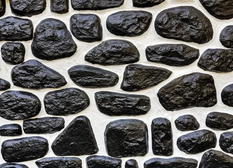 Brick stone pattern concrete wall stone texture background Stock Photos