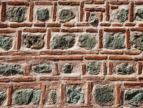 Brick stone wall background Stock Photos