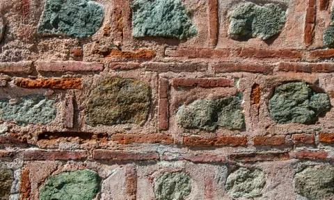 Brick stone wall background Stock Photos