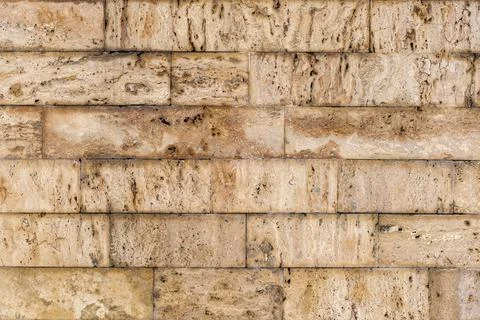 Brick stone wall texture background, medium distance Stock Photos