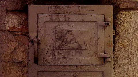 Brick stoves with fire. Stock Footage 35527042