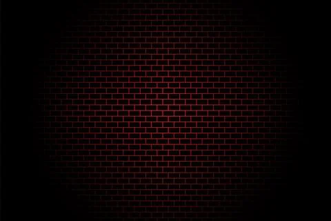 Brick texture background. Dark pattern. Illustrazione stock