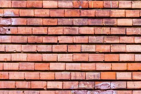 Brick texture. Brick wall. A small brick. The texture of the brick wall Stock Photos