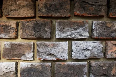 Brick texture large on the wall Stock Photos
