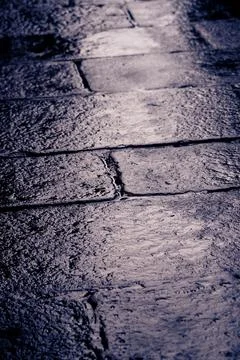 Brick texture old vintage background. Dirty aged and rust stone surface facade. Stock Photos