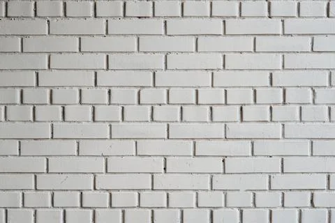 Brick texture of white wall for background Stock Photos
