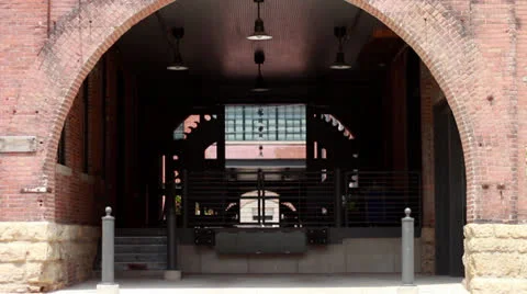 Brick Tunnel Stock Footage 25194297