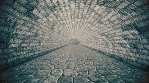 Brick tunnel. Seamless loop Stock Footage 103306062