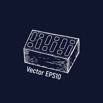 Brick vector illustration. Stock Illustration