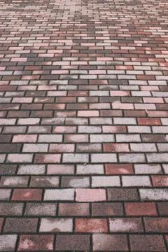 Brick Walk Way background texture Stock Photos