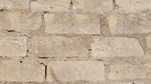 Brick wall and barbwire. Stock Footage 73597695