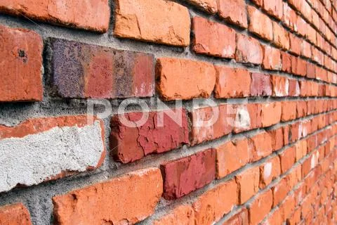 Brick Wall Angle Stock Photos