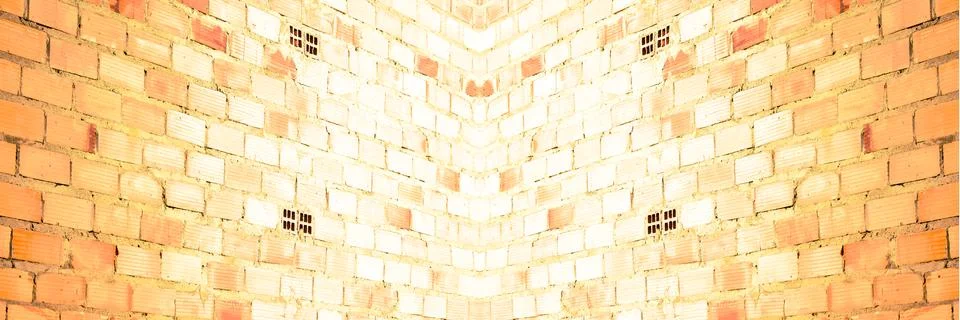 Brick wall at an angle 스톡 사진