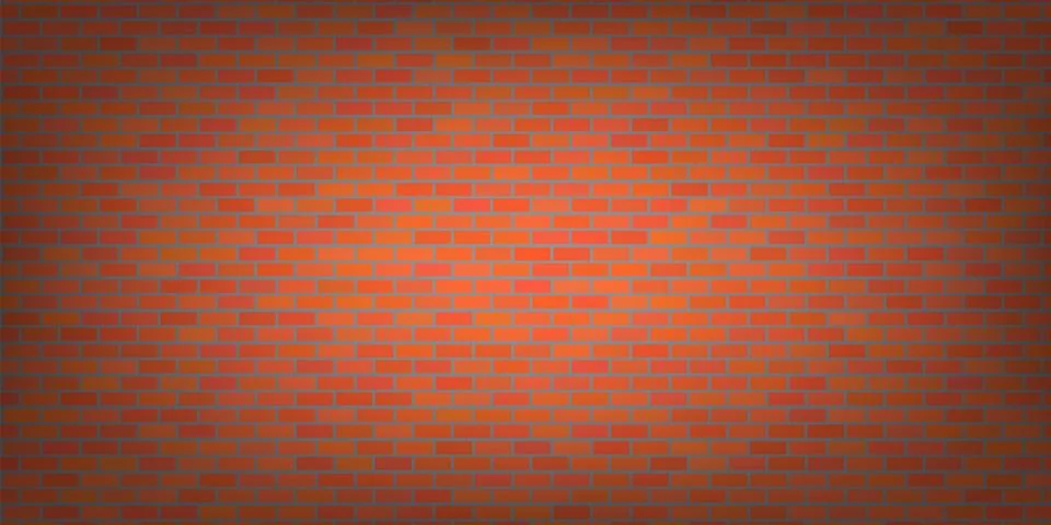 Brick Wall Background. Abstract Red Brick Pattern Illustrazione stock
