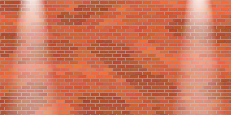 Brick Wall Background. Abstract Red Brick Pattern Stock Illustration