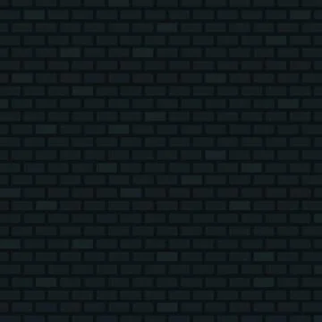Brick Wall Background. Black Colors. Vector illustration for Your Design. Stock Illustration