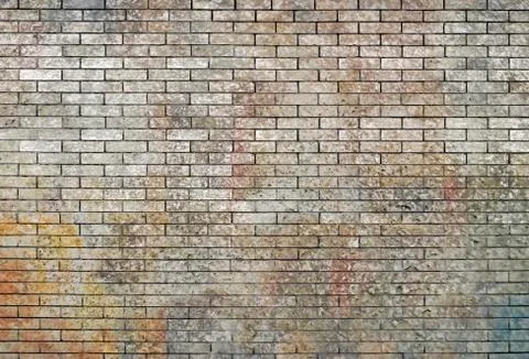 Brick wall background Stock Illustration