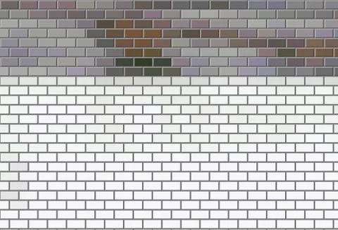 Brick wall background illustration 写真素材