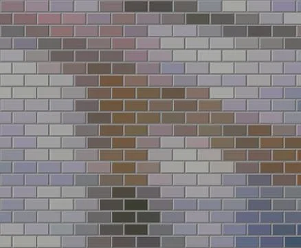 Brick wall background illustration Stock Photos