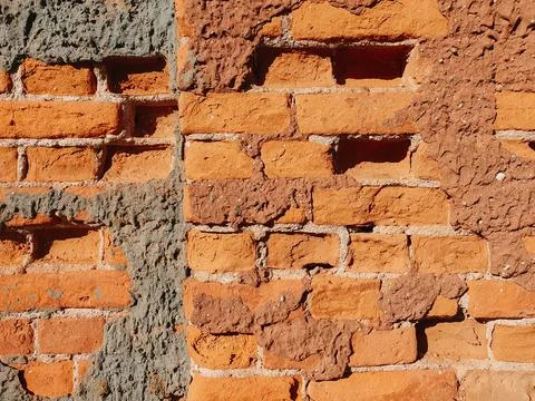 Brick wall background. old brick texture Stock Photos