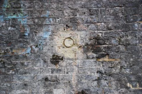 Brick wall background pattern rusty old grunge Stock Photos