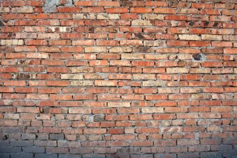 Brick wall as background. Stock Photos