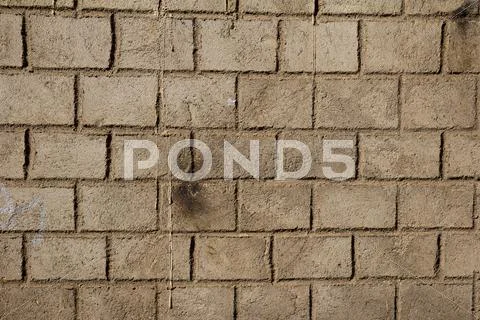 A brick wall as background Stock Photos