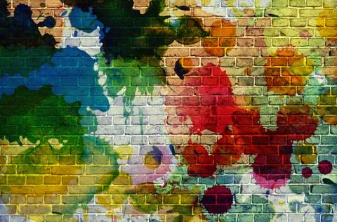 Brick wall background Stock Photos