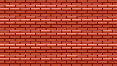 Brick wall background structure. Block stone interior red brickwall. Vector.. Stock Illustration