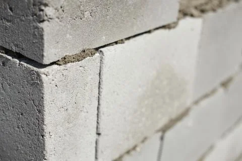 Brick wall - background texture close up Stock Photos