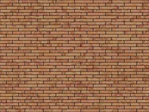 Brick wall background texture or wallpaper illustration Stock Illustration