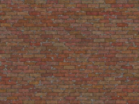 Brick wall background texture or wallpaper illustration Illustrazione stock