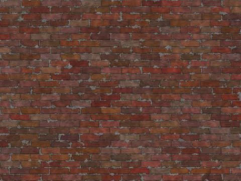 Brick wall background texture or wallpaper illustration Stock Illustration