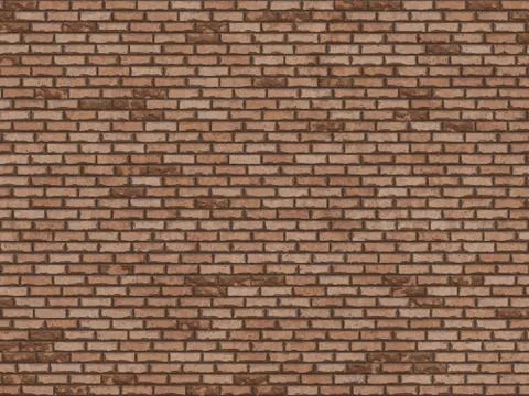 Brick wall background texture or wallpaper illustration Illustrazione stock