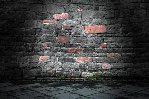 Brick Wall Background Texture Foto stock