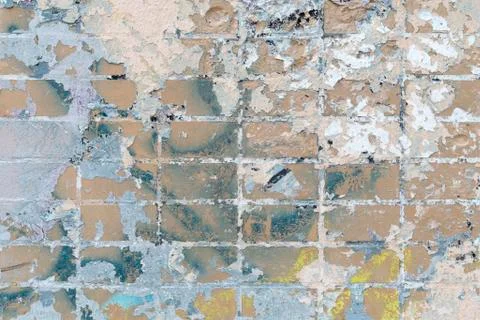 Brick wall background, texture. Wall fragment Stock Photos