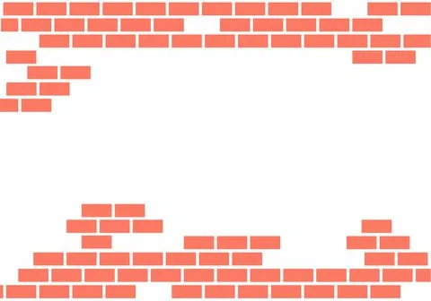 Brick wall background. Vector illustration Stock Illustration