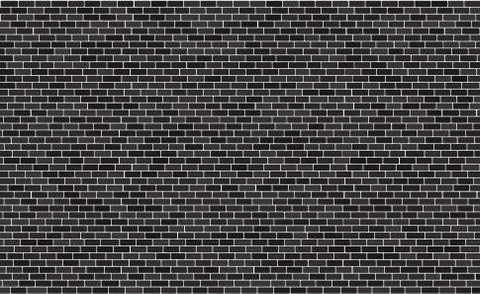 Brick wall black pattern background surface, vector illustration. Stone block 스톡 일러스트