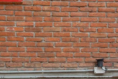 Brick wall block vertical used as background Stock Photos