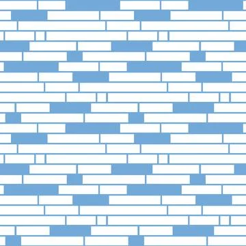 Brick wall blue seamless pattern, background illustration Illustrazione stock